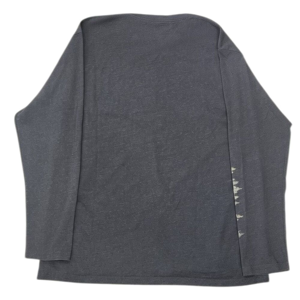 Eddie Bauer Mens L Gray Long Sleeve Outdoor Casual T Shirt Heathered - Picture 4 of 4